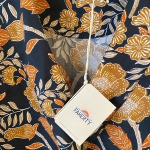 Faherty Seraphina Wrap Blouse Medium